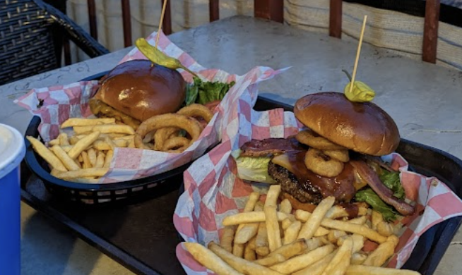 Canyon Breeze signature dishes Southwest Chicken WrapCowboy BurgerCrispy Chicken Sandwich